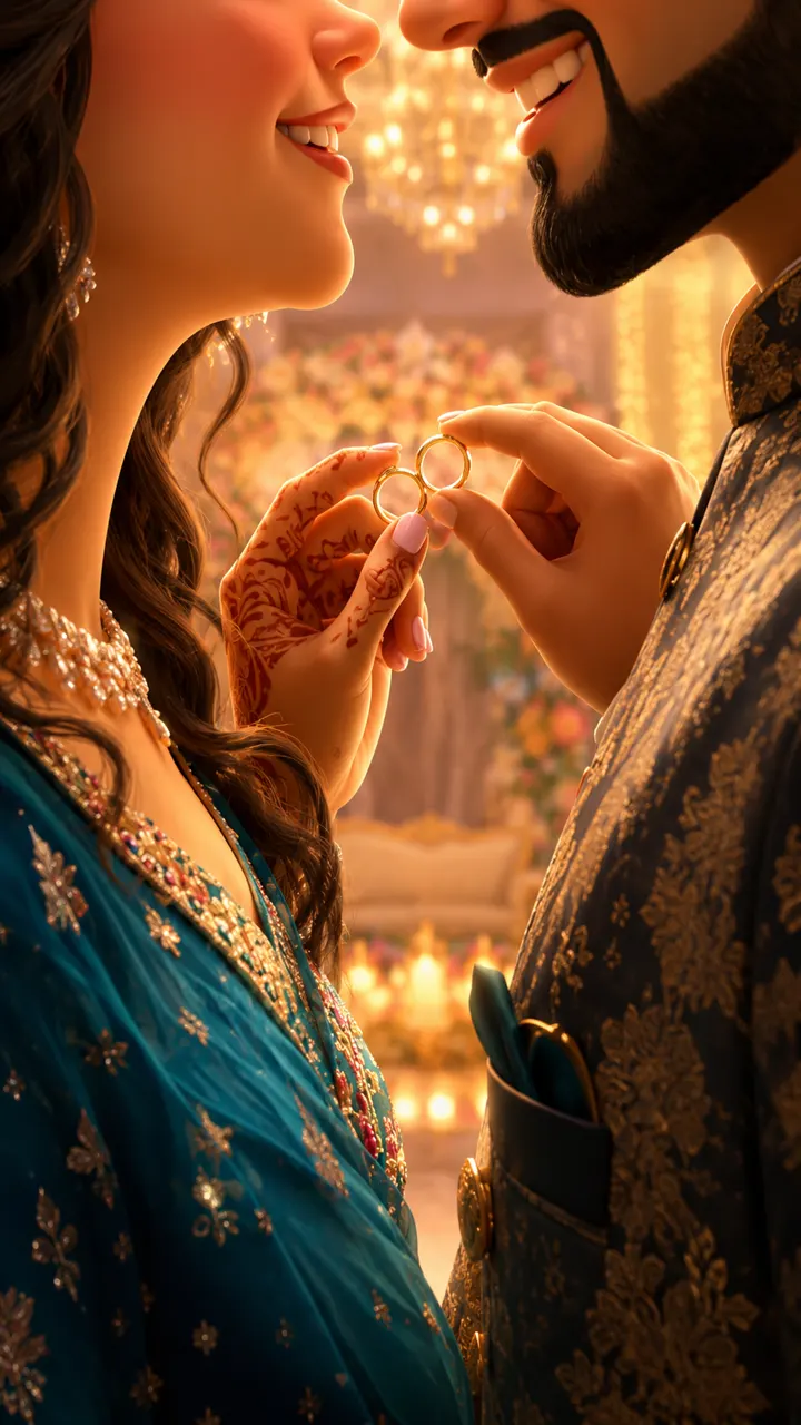Engagement celebration rings